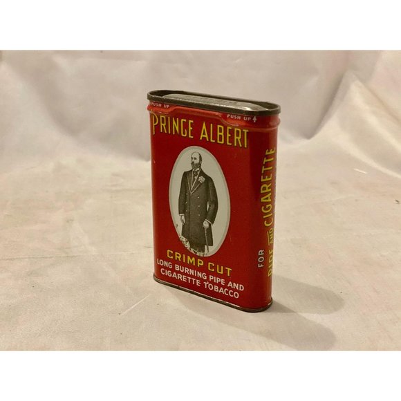 Vtg Prince Albert Crimp Cut 1.5 oz Pocket Tin - Picture 5 of 5